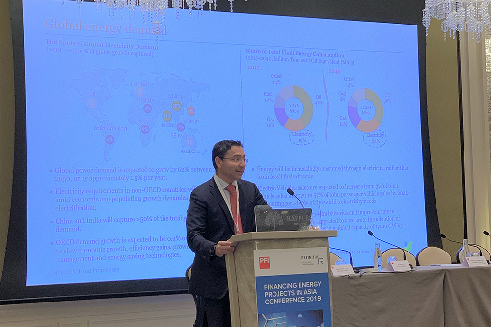 Luca Sutera, Nebras Power’s Chief Financial Officer delivered the keynote address at the 24th PFI Financing Energy Projects in Asia Conference